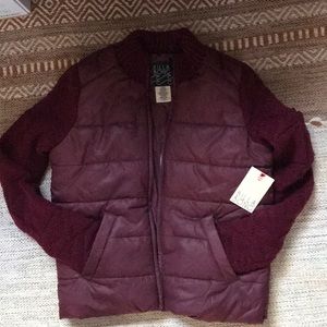Billabong puffy/knit jacket
